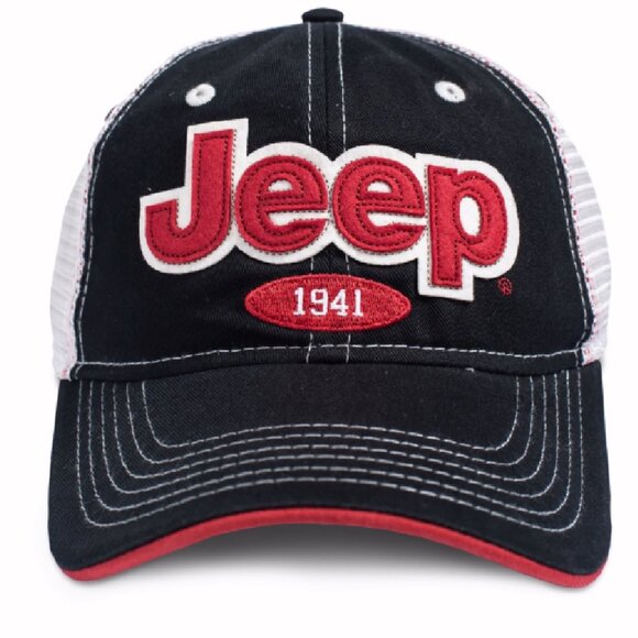 Jeep 1941 Embroidered Patch Mesh Cap Hat - NEW Fast Ship - Picture 1 of 4